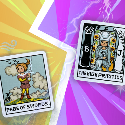 Tarot Cards Art Credit: 8-Bit Fantasy Tarot. Support their work at their website or Etsy Store.